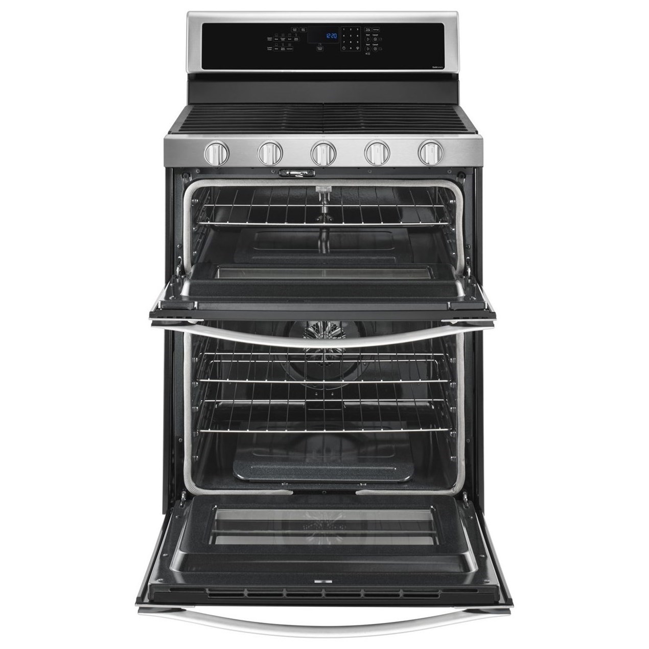 Whirlpool WGG745S0FS 6.0 Cu. Ft. Gas Double Oven Range with Center Oval
